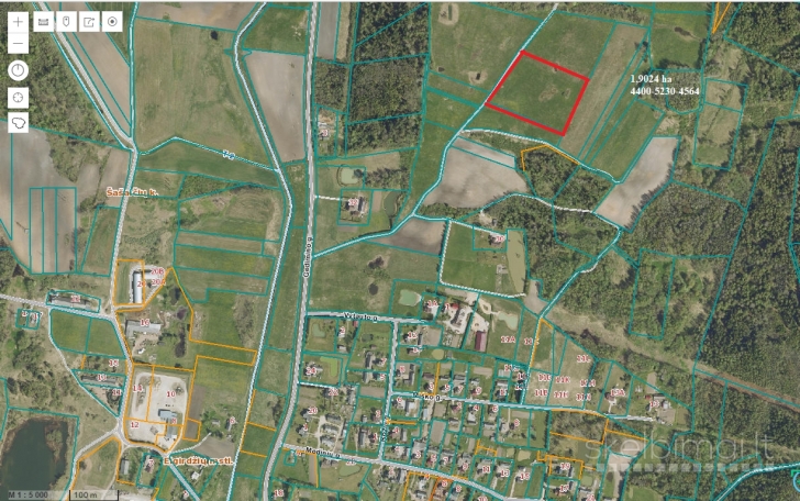 Parduodamas 1,90 ha žemės sklypas Telšių r.