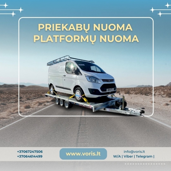 Priekabu ir tralu nuoma– patogus ir greitas sprendimas jūsų transportavimo