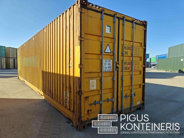 13,5m Jūrinis konteineris, 45'hcpw konteineriai