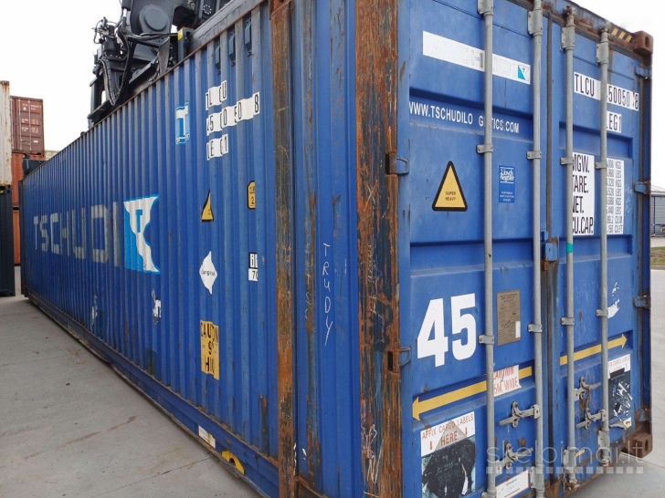 13,5m Jūrinis konteineris, 45'hcpw konteineriai