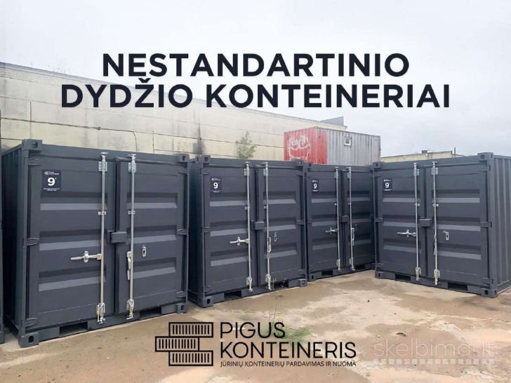 Maži konteineriai: 6, 7, 8, 9, 10 pėdų ilgio