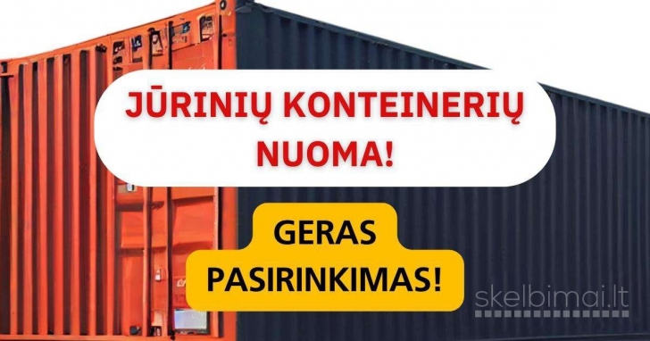 Jūrinis Konteineris Nuoma / Jūriniai Konteineriai