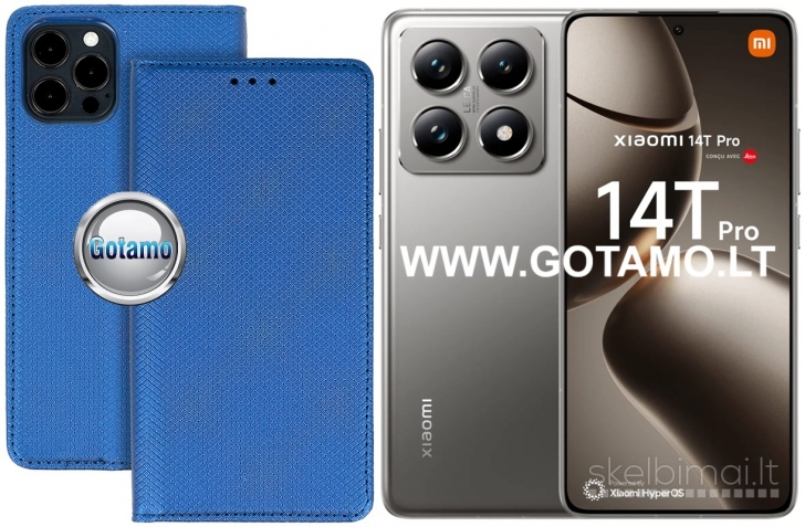 106 Re-Grid dėklai Xiaomi 14T, Xiaomi 14T Pro telefonams WWW.GOTAMO.LT