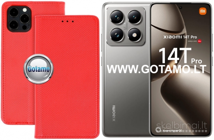 106 Re-Grid dėklai Xiaomi 14T, Xiaomi 14T Pro telefonams WWW.GOTAMO.LT