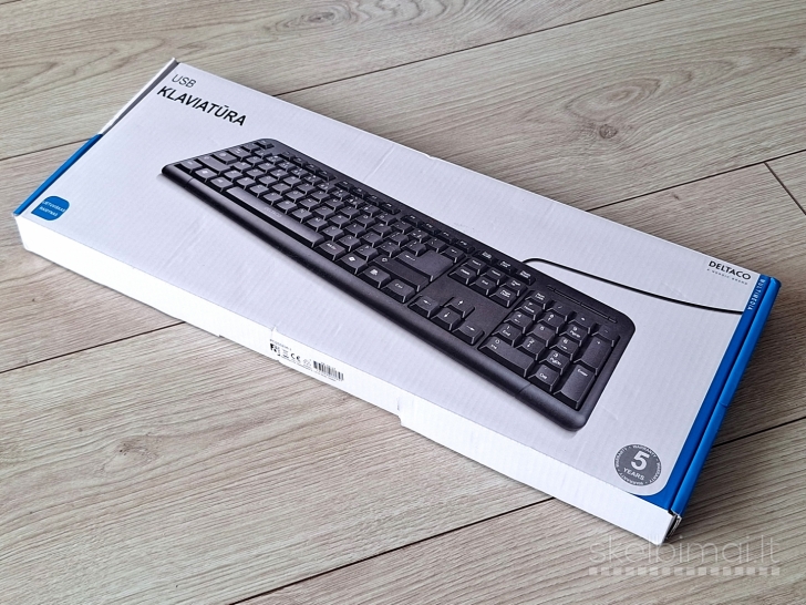 Nauja usb klaviatūra Deltaco Lt raidynas