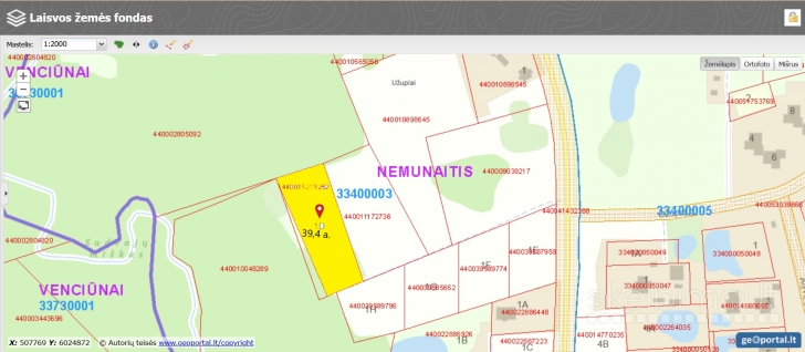 Parduodamas 0,3940 ha sklypas su giluminiais vandens gręžiniais Alytaus r. sav.