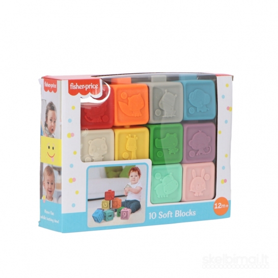 Fisher Price Baby 10 minkštų kaladėlių