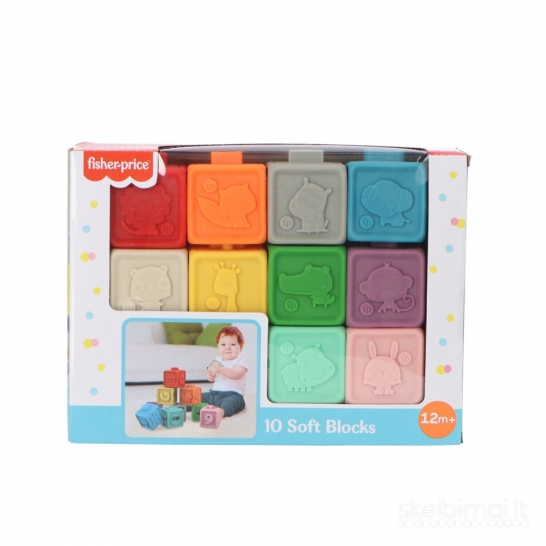 Fisher Price Baby 10 minkštų kaladėlių