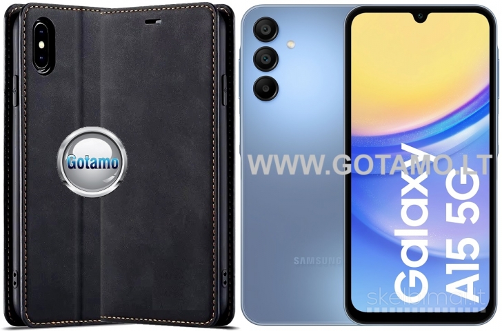 112 Galant magnetiniai dėklai Samsung Galaxy A15 telefonams WWW.GOTAMO.LT