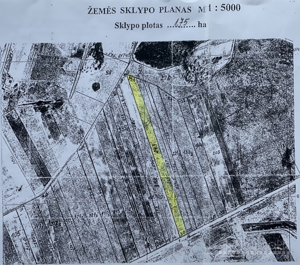 Parduodamas 1,75 ha žemės ūkio paskirties sklypas 