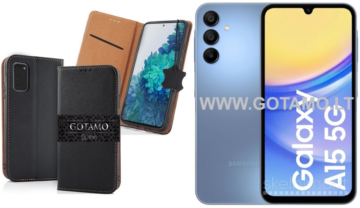 120 Gotamo Vintage natūralios odos dėklai Samsung Galaxy A15 WWW.GOTAMO.LT