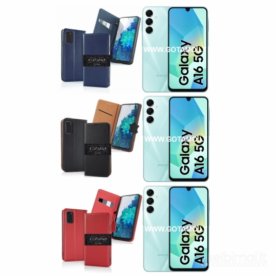 121 Gotamo Vintage natūralios odos dėklai Samsung Galaxy A16 WWW.GOTAMO.LT