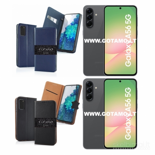 124 Gotamo Vintage natūralios odos dėklai Samsung Galaxy A56 WWW.GOTAMO.LT