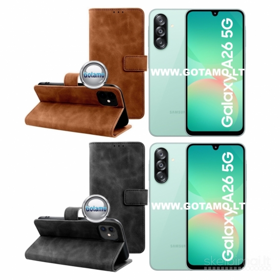 130 Diary-S veliūriniai dėklai Samsung Galaxy A26 telefonui WWW.GOTAMO.LT