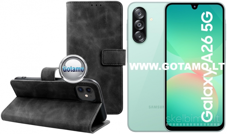 130 Diary-S veliūriniai dėklai Samsung Galaxy A26 telefonui WWW.GOTAMO.LT