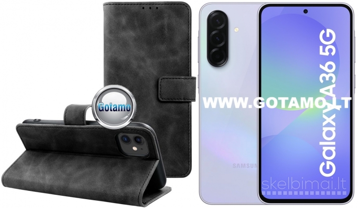 133 Diary-S veliūriniai dėklai Samsung Galaxy A36 telefonui WWW.GOTAMO.LT
