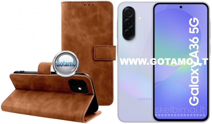 133 Diary-S veliūriniai dėklai Samsung Galaxy A36 telefonui WWW.GOTAMO.LT