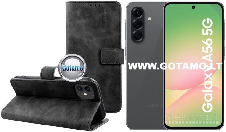 134 Diary-S veliūriniai dėklai Samsung Galaxy A56 telefonui WWW.GOTAMO.LT