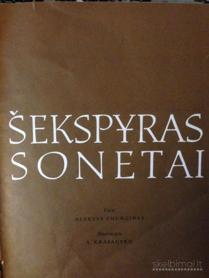 W. Šekspyras. Sonetai