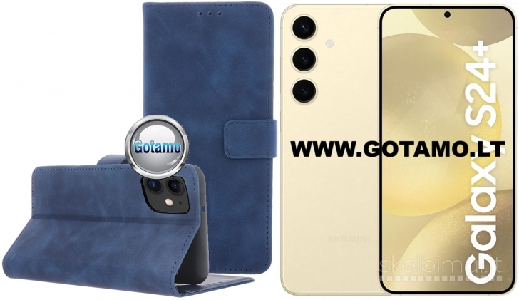 137 Diary-S veliūriniai dėklai Samsung Galaxy S24 Plus telefonui WWW.GOTAMO.LT