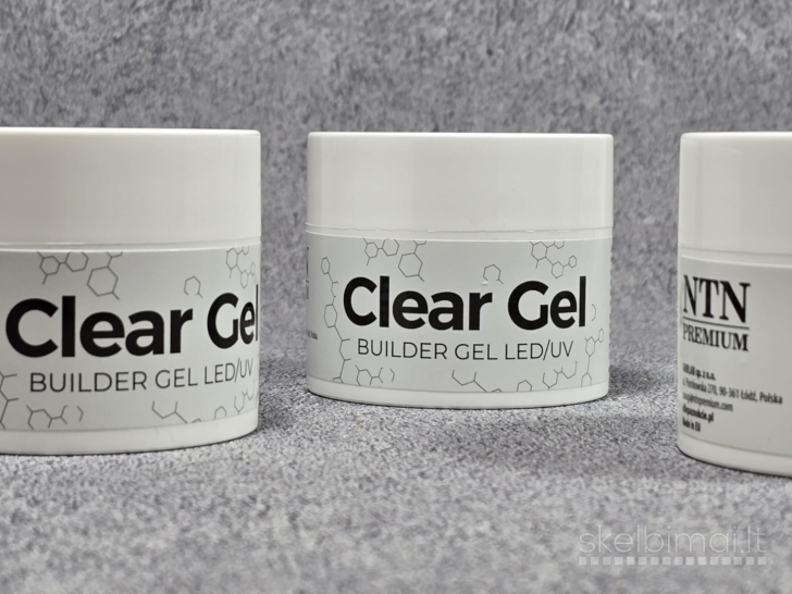 Skaidrus gelis nagų priauginimui Ntn Clear Gel 50g