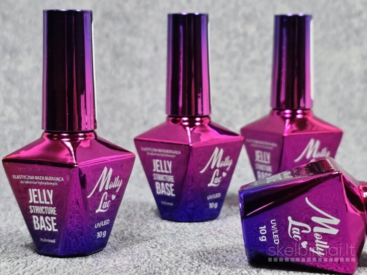 Elastinga bazė nagams Molly Jelly Clear Pink