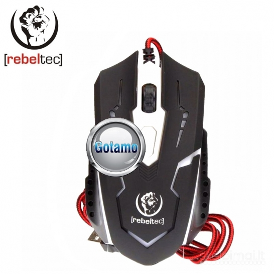 145 Optinė pelė su laidu žaidimams RebelTec Cobra WWW.GOTAMO.LT