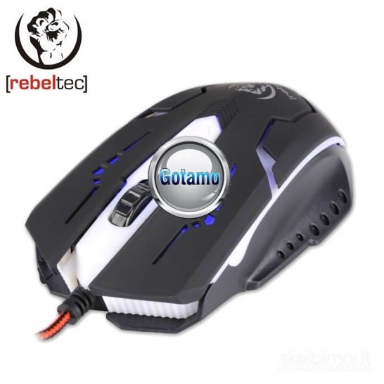 145 Optinė pelė su laidu žaidimams RebelTec Cobra WWW.GOTAMO.LT