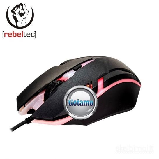 146 Optinė pelė su laidu žaidimams RebelTec Neon WWW.GOTAMO.LT