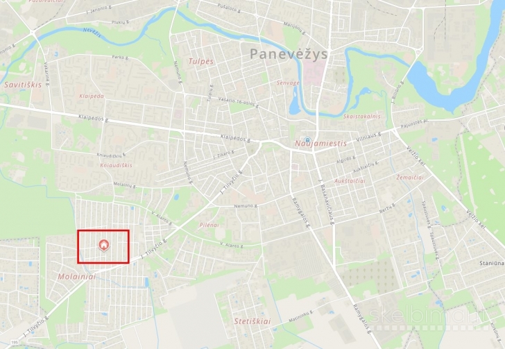 Parduodamas  SB “Šarmutas” sklypas su namuku Bendrijų g. 62, Panevėžyje.