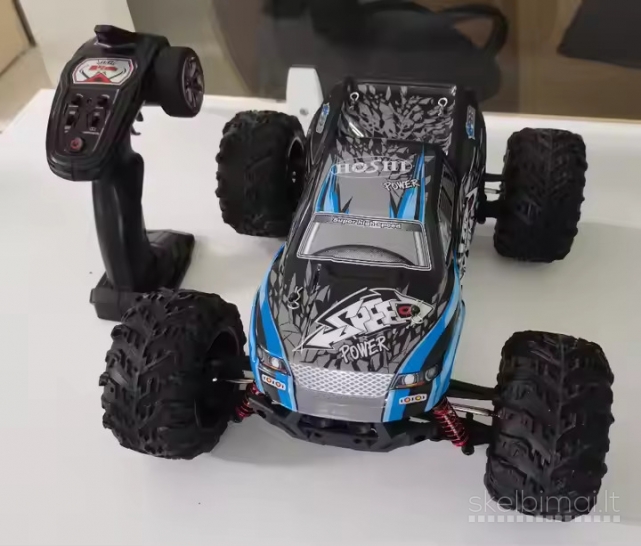 Naujas Hoshi N516 RC Monster truck džipas bagis 1/10 40km 2 baterijos