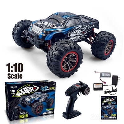 Naujas Hoshi N516 RC Monster truck džipas bagis 1/10 40km 2 baterijos