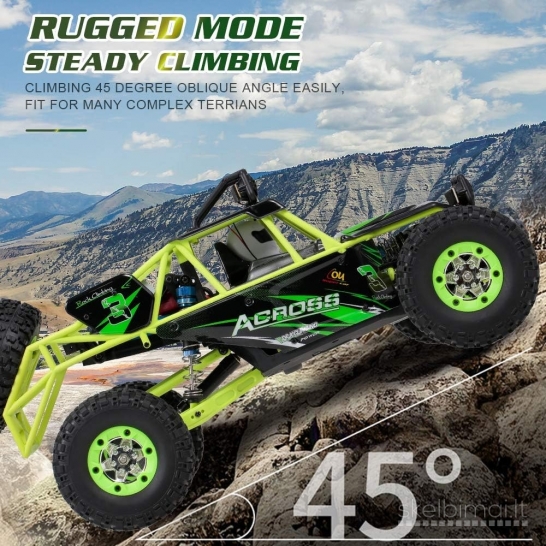 Naujas WLToys 12427 RC Džipas bagis 1/12 4WD 50km/h 2x baterijos