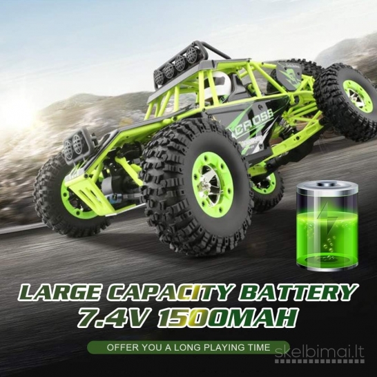 Naujas WLToys 12427 RC Džipas bagis 1/12 4WD 50km/h 2x baterijos