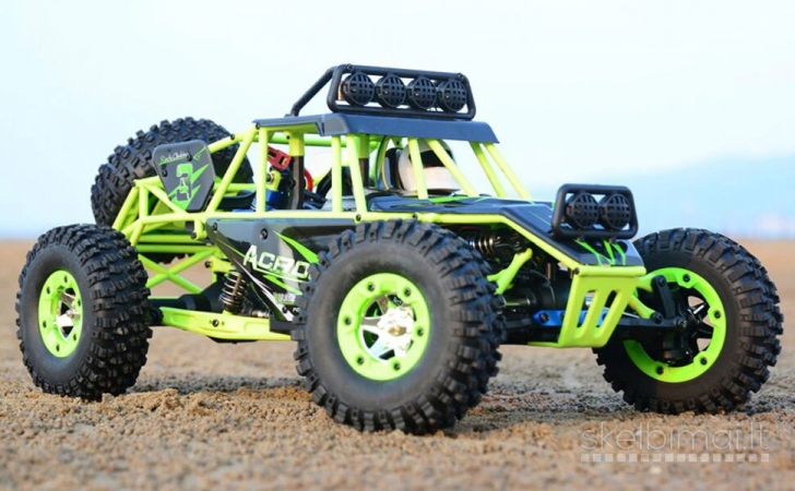 Naujas WLToys 12427 RC Džipas bagis 1/12 4WD 50km/h 2x baterijos
