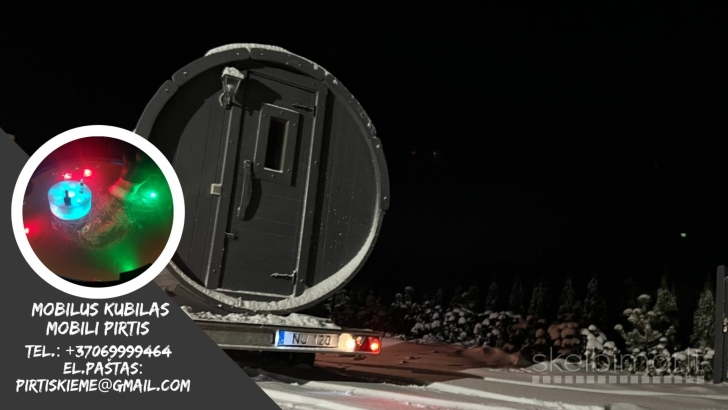 Atsipalaiduokite bet kur – nuomokite mobilų pirtį ir kubilą Alytaus rajonas