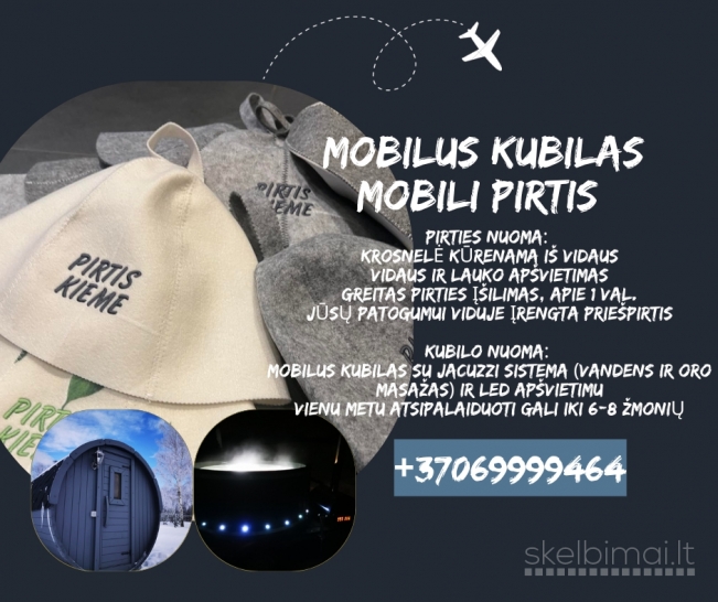Atsipalaiduokite bet kur – nuomokite mobilų pirtį ir kubilą Alytaus rajonas