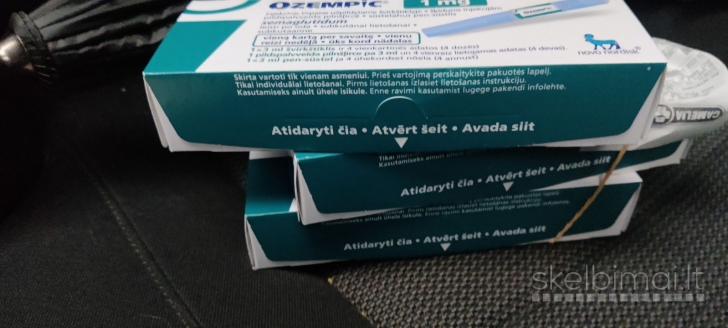 Lietuvoje pirktos orginalios Ozempic 1mg injekcijos