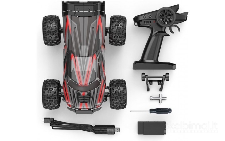 Naujas MJX 16210 RC Bagis 4WD 1/16 Brushless 2x baterijos