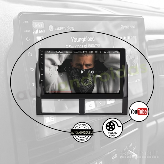 JEEP GRAND CHEROKEE 1998-04 Android multimedia navigacija carplay