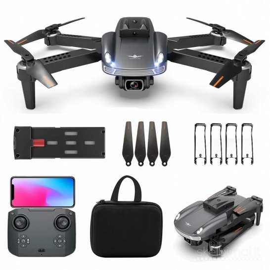 Naujas KF616 Mini WiFi Dronas su dviguba kamera 2x akumai