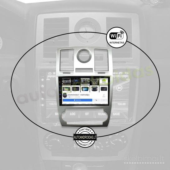 CHRYSLER 300C 2004-11 Android multimedia navigacija carplay