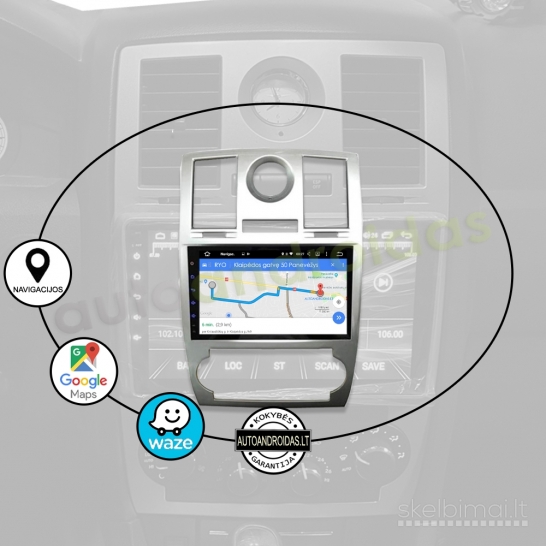 CHRYSLER 300C 2004-11 Android multimedia navigacija carplay