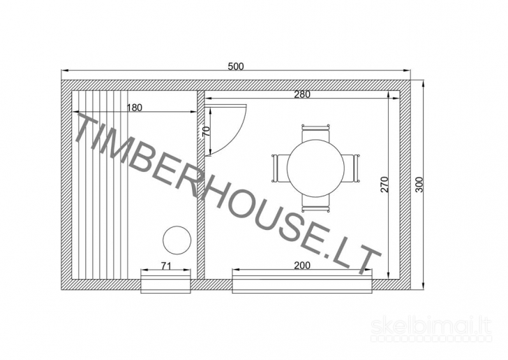 Modulinė pirtis 5x3 m²