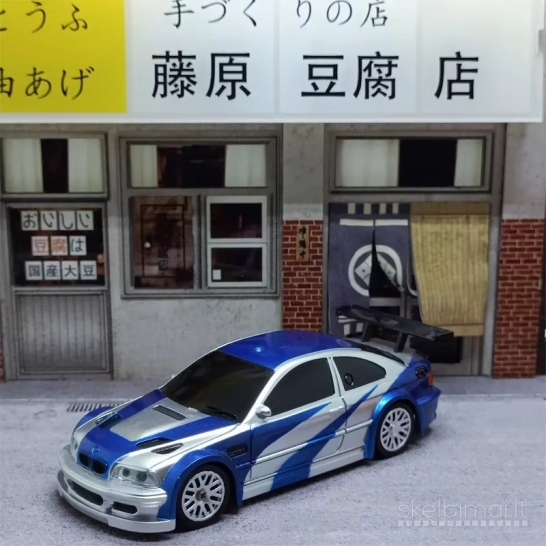 Naujos Micro RC 1/43 Drift automodelis mašinėlė su pulteliu mini