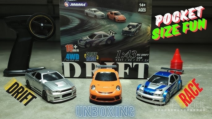 Naujos Micro RC 1/43 Drift automodelis mašinėlė su pulteliu mini