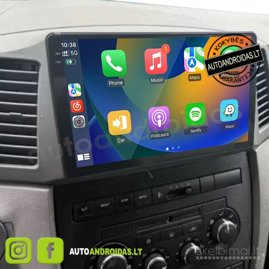 JEEP GRAND CHEROKEE 2004-08 Android multimedija navigacija carplay