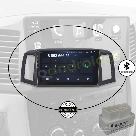 JEEP GRAND CHEROKEE 2004-08 Android multimedija navigacija carplay