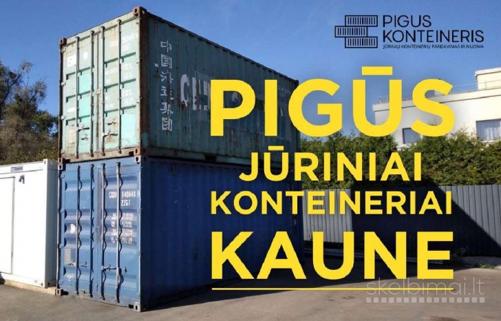 20'dc/6m Naudotas Jūrinis Konteineris Kaune
