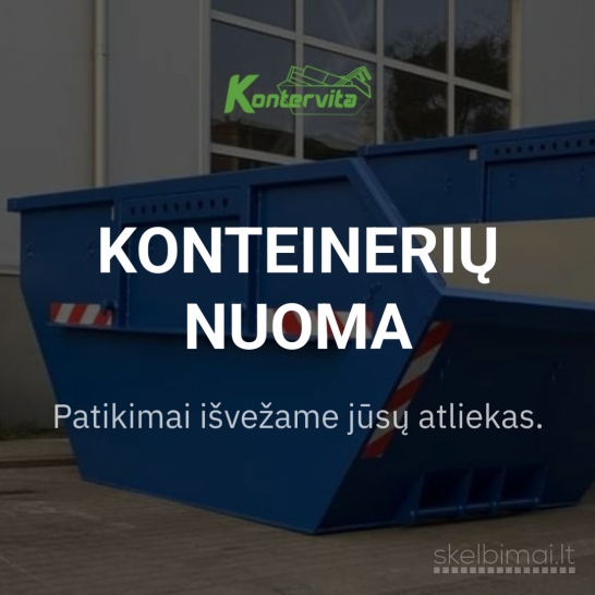 Konteinerių nuoma ir atliekų Išvežimas Klaipėdoje